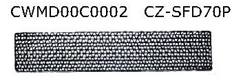 CZ-SFD70P,  Filtro Aire Acondicionado (1 Unidad) (= CWMD00C0002