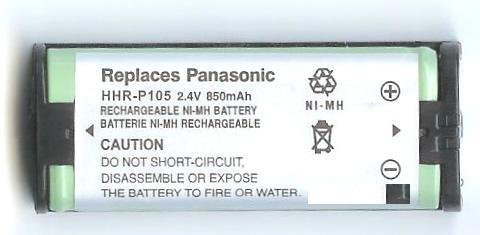 HHR-P105A       Bateria  original Panasonic para telefono inalambrico