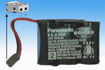 KX-A36A ,  Bateria Originalpara  telefono Panasonic  = PQXA36ASVC = HHR-P301