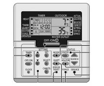 A75C3998 Mando distancia PANASONIC =CWA75C3998  para los modelos :WH-SHF09D3E5 - WH-SHF12D6E5