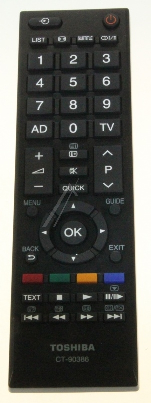 75027012_CT90386   mando distancia original para   TV  LCD  TOSHIBA  40RL838G