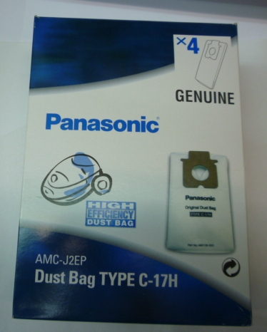 AMC-J2EP,      TYPEC-17H, Bolsa de papel aspiradora Original Panasonic (4 unidades)