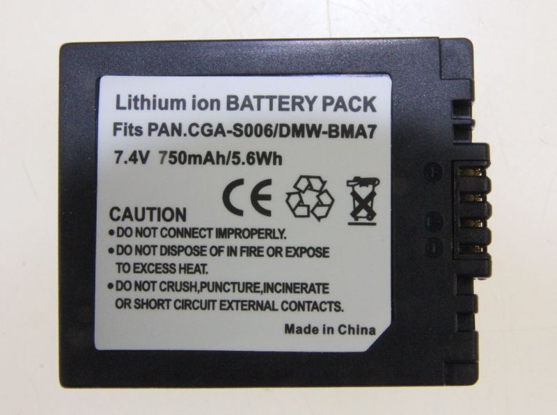 CGR-S006C Bateria compatible con la original de Panasonic CGR-S006E