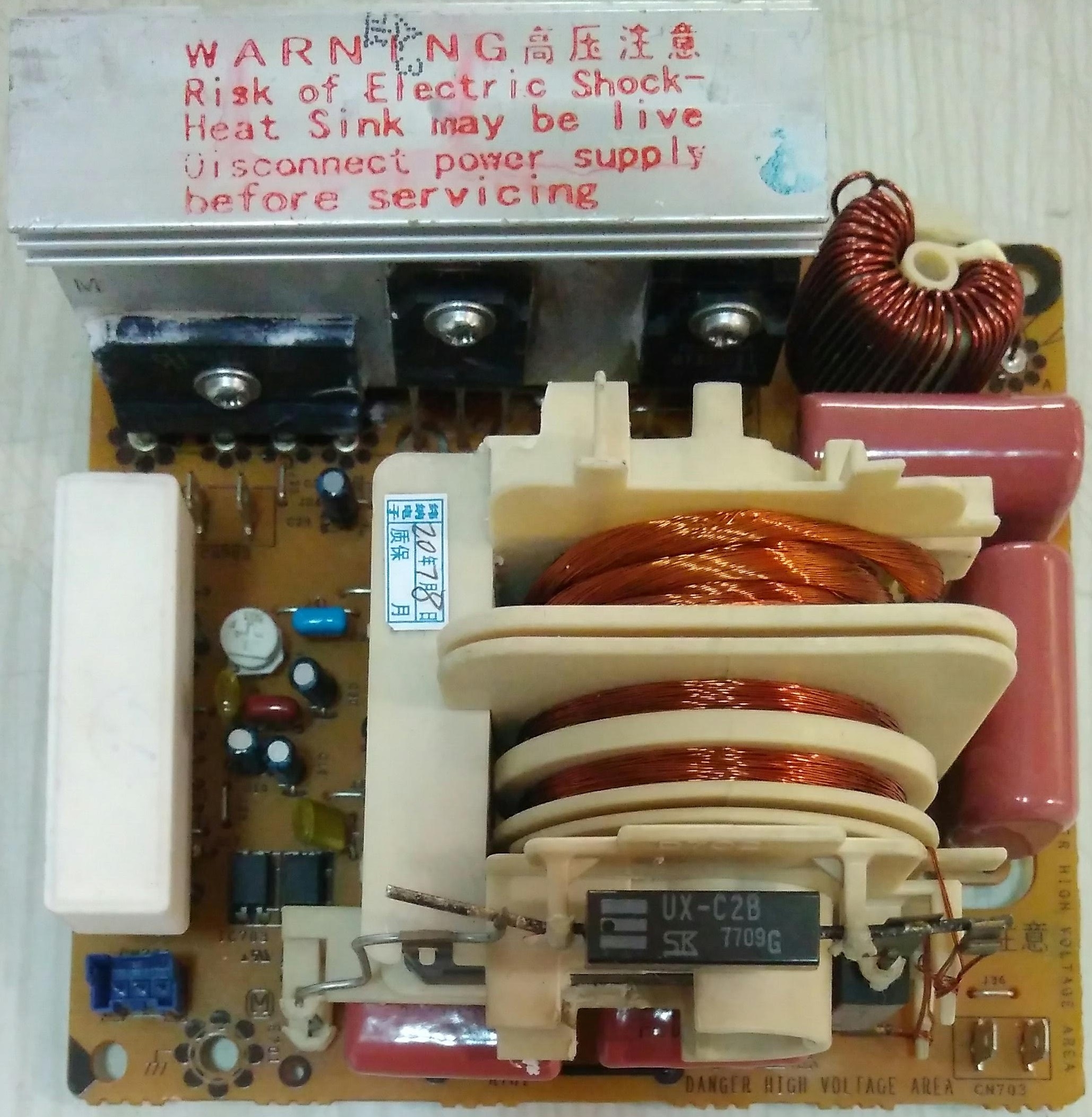 F6645M30GP PCB ULTRA INVERTER para  Horno microondas Panasonic  NN-CF771S