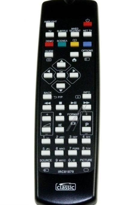 IRC81879   Mando distancia compatible para TV PHILIPS 37PFL8404H/12