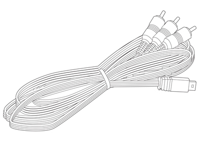 K1HY12YY0018 Cable AV original Panasonic