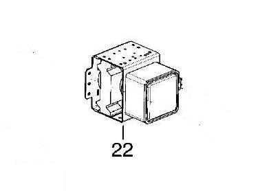 Z2M236-M36R Magnetron Panasonic para modelo NN-GD371S NN-GD361